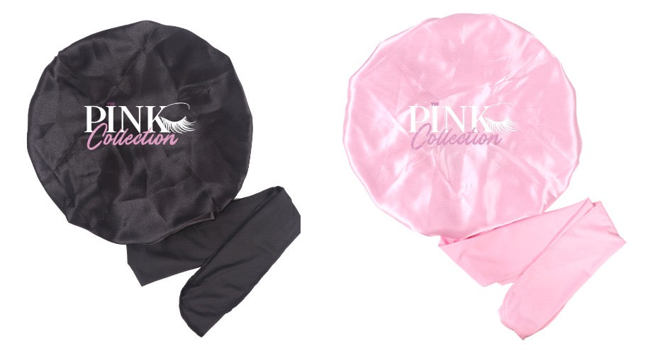 Bonnet with lace tie